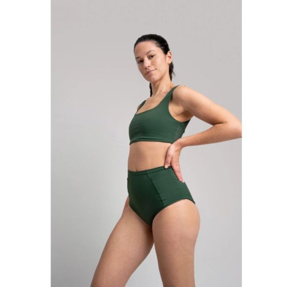 NWT Alder Apparel Surf's Up Swim Bikini Bottom XL Forest Green